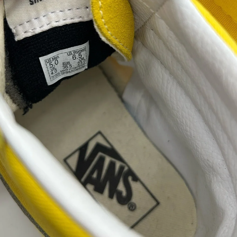 Vans SK8 HI Golden Yellow High Top Skateboard Shoes - Picture 6 of 6
